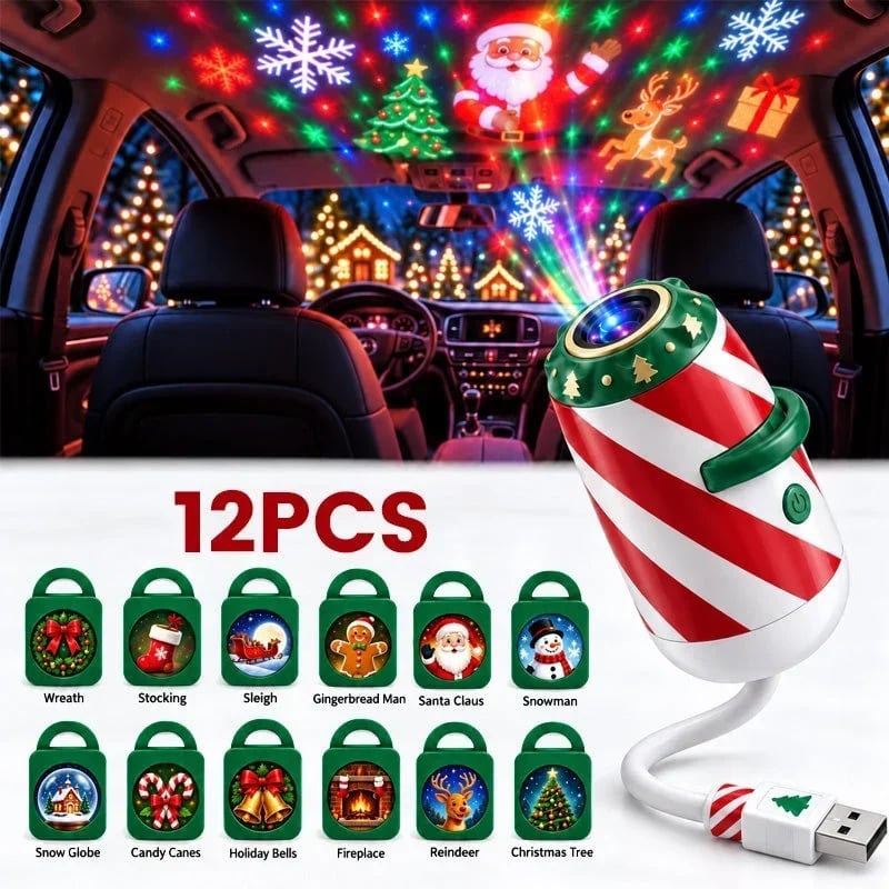 🎄Last Day 49% OFF🎅TopSpire®Merry Ride Christmas Car Projector Light
