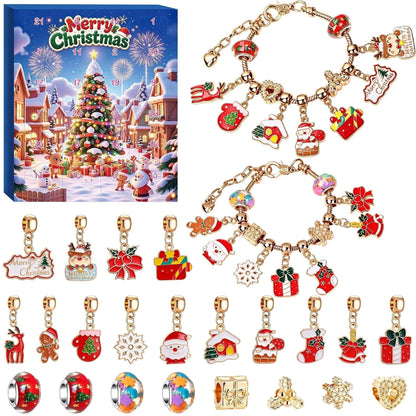 🎄TopSpire®24-Day Christmas DIY Charm Bracelet Advent Calendar🎁