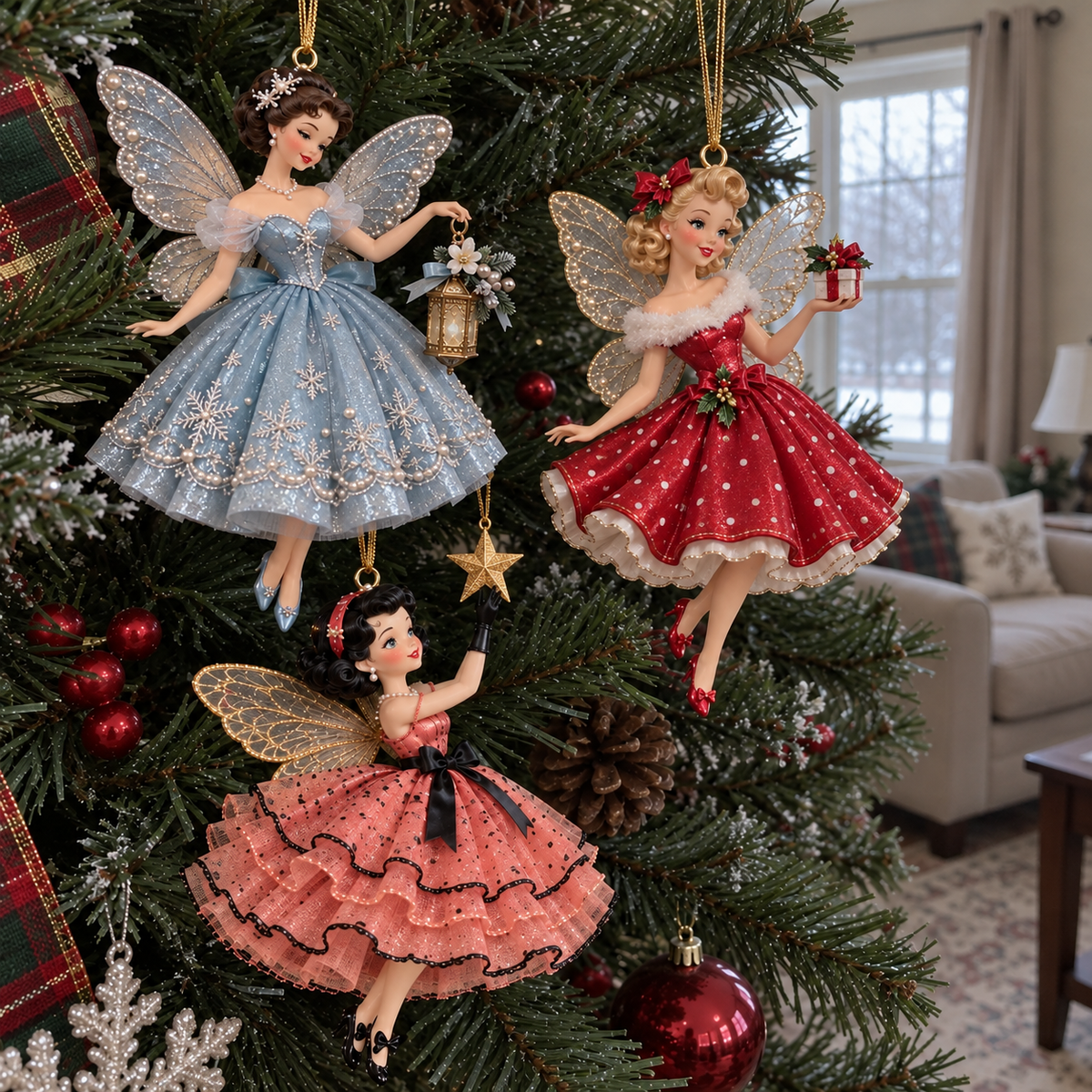 TopSpire®Vintage Fairy Christmas Ornaments