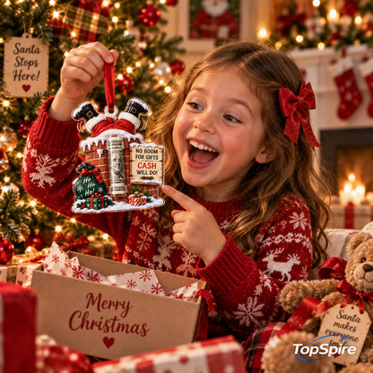 TopSpire®Christmas Cash Holder Ornament - Because Cash Always Fits
