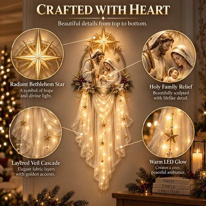 TopSpire®Holy Family Star Veil - Meaningful Christmas Wall Decor