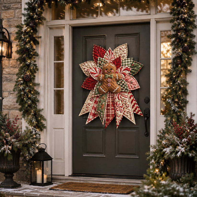 TopSpire®Beginner-Friendly Oversized Christmas Character Quilted Door Hanger Sewing Kit Complete Kit with All Tools & Step-by-Step Guide Included