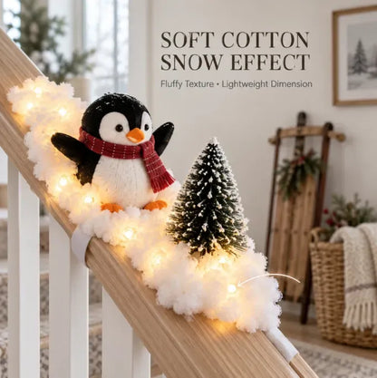 TopSpire®Penguin Christmas Stair Snow Decor