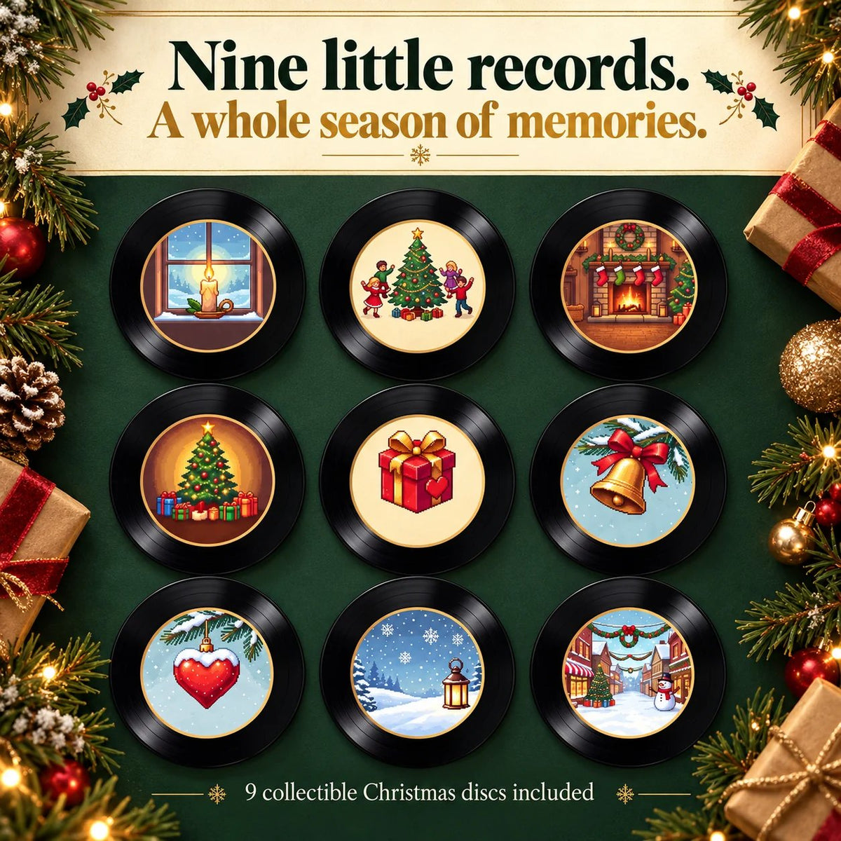 TopSpire®Christmas Mini Record Player