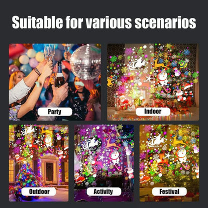 🎄✨ TopSpire®Magical Christmas LED Projector – 16 Festive Patterns to Transform Your Home! 🌈