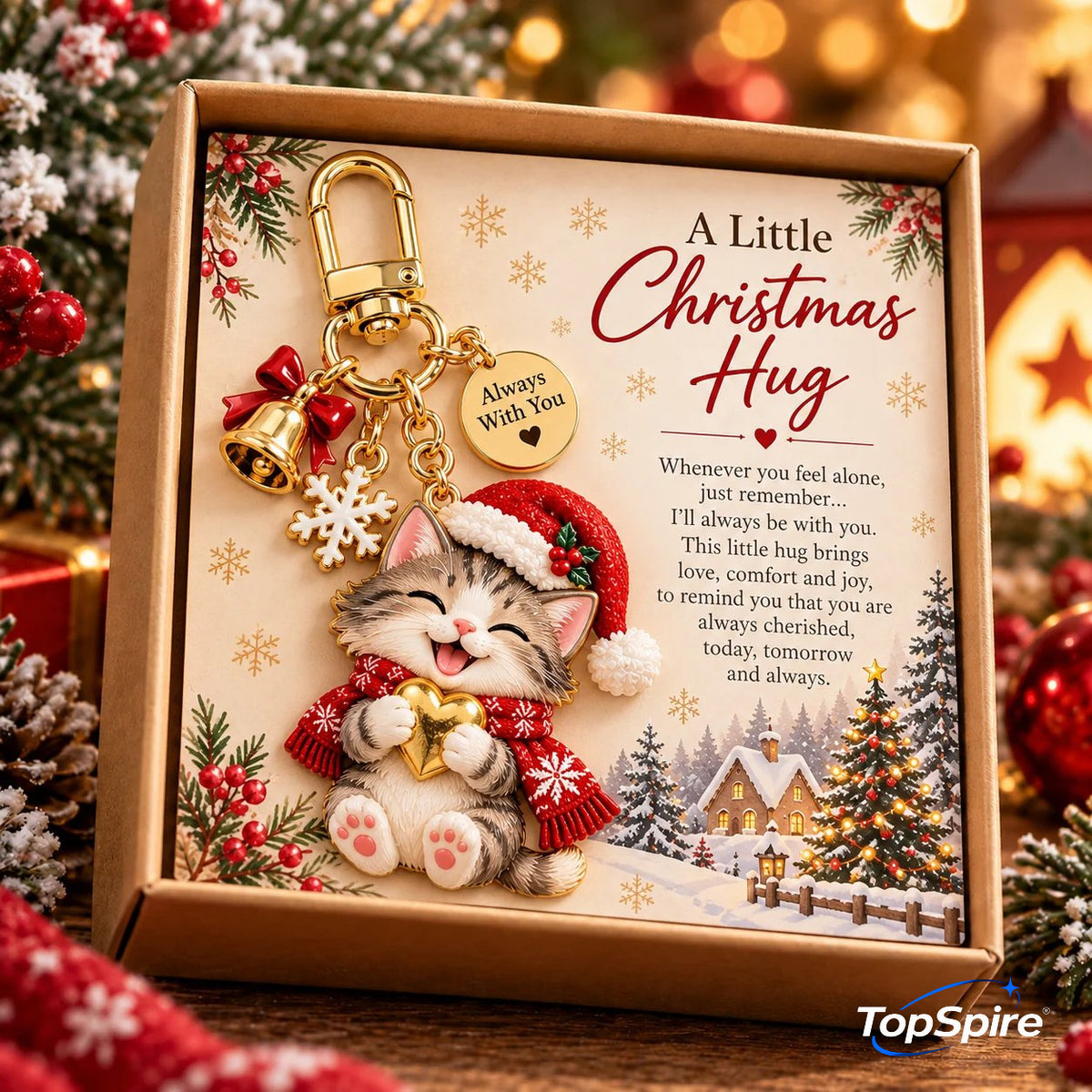 🎄TopSpire® A Little Christmas Hug — Carry My Love Wherever You Go ♥✨