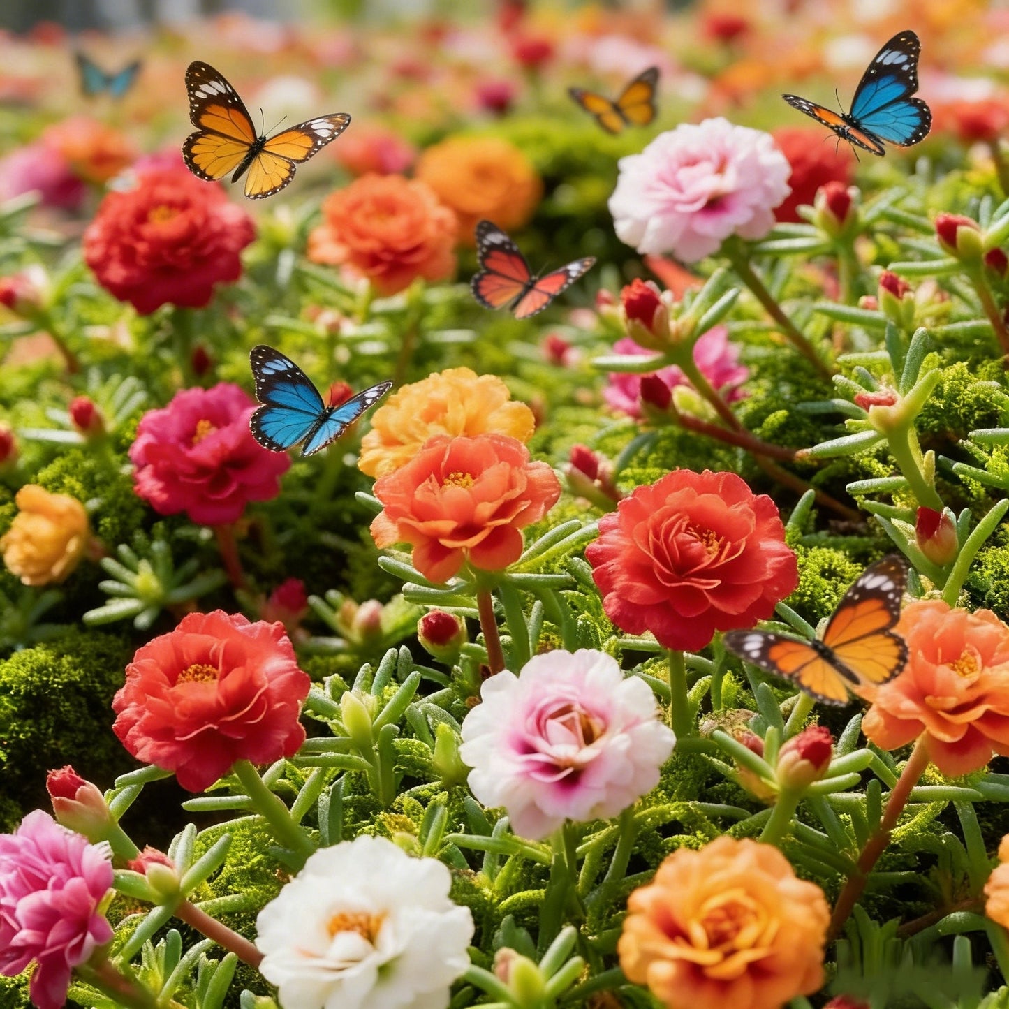 🌸Moss Rose Seeds – 🌿Perennial Flower Seeds / Large Flowers / Easy to Grow