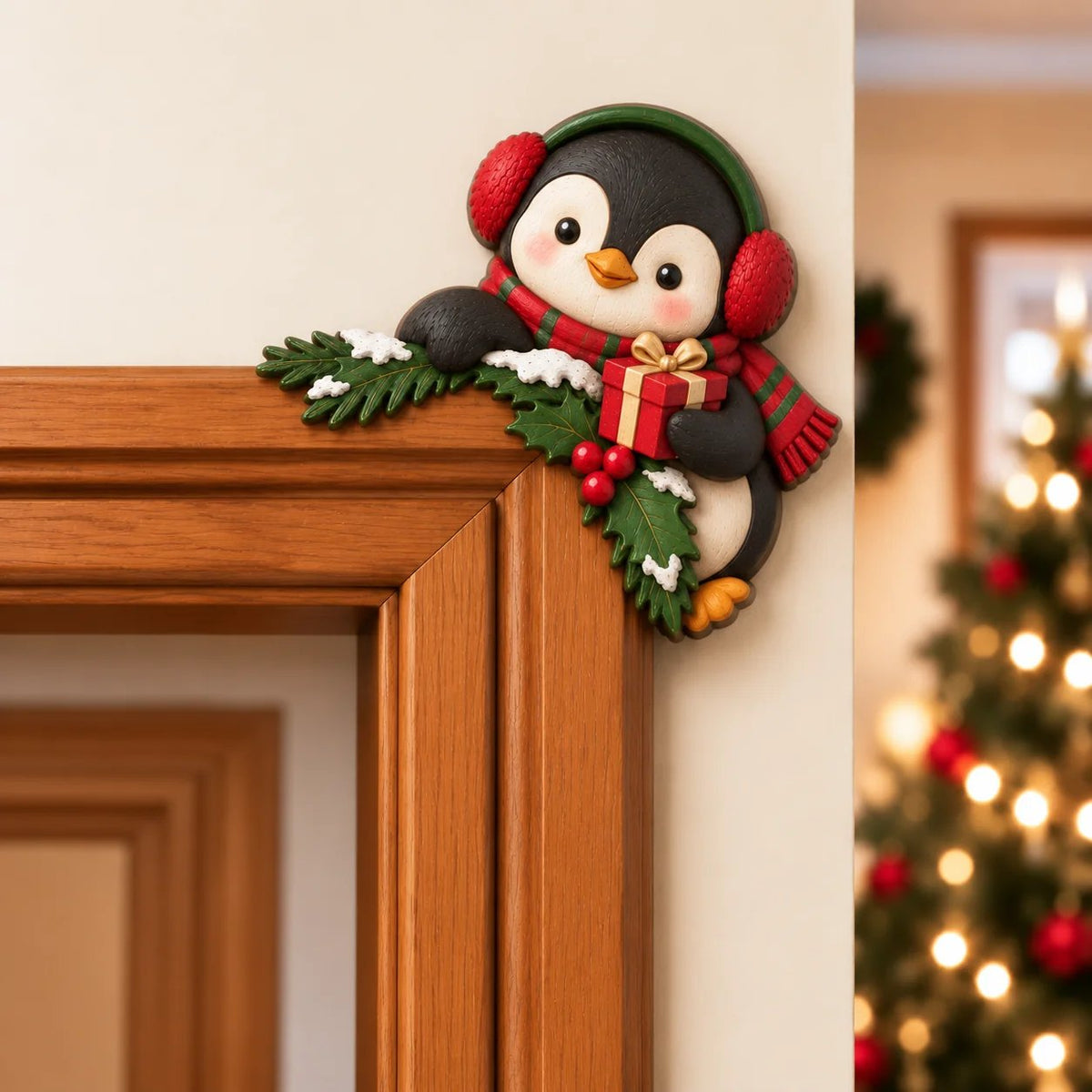 TopSpire®Christmas Door Frame Corner Decor - A Fun Holiday Surprise