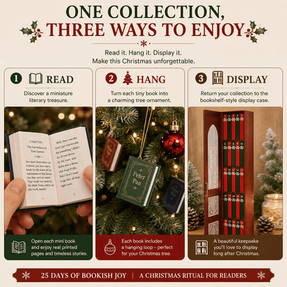 TopSpire®25 Day Mini Book Advent Calendar A Book Lover's Christmas Countdown