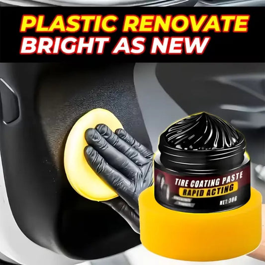 Premium Tire Coating & Trim Restorer: Bring Back the Original Deep Black Shine to Rubber and Plastic