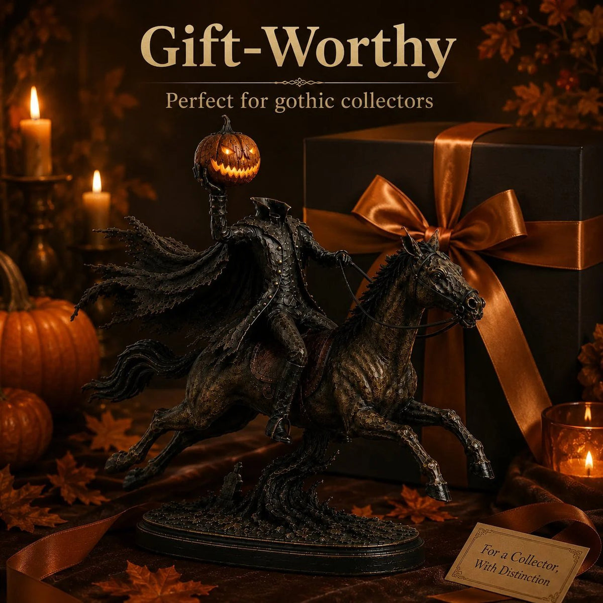 💥Surprise 50% Off！💥Midnight Chase Headless Horseman LED Statue - Halloween Decor