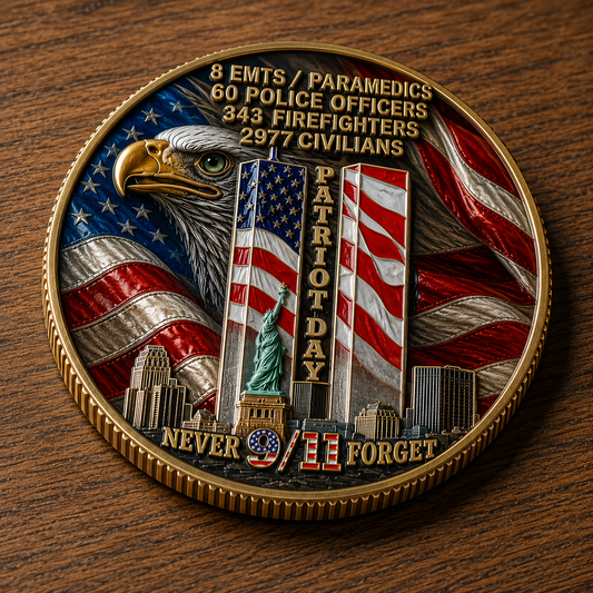🇺🇸 Last Day Promo: 49% OFF 🎖️9/11 Never Forget Challenge Coin