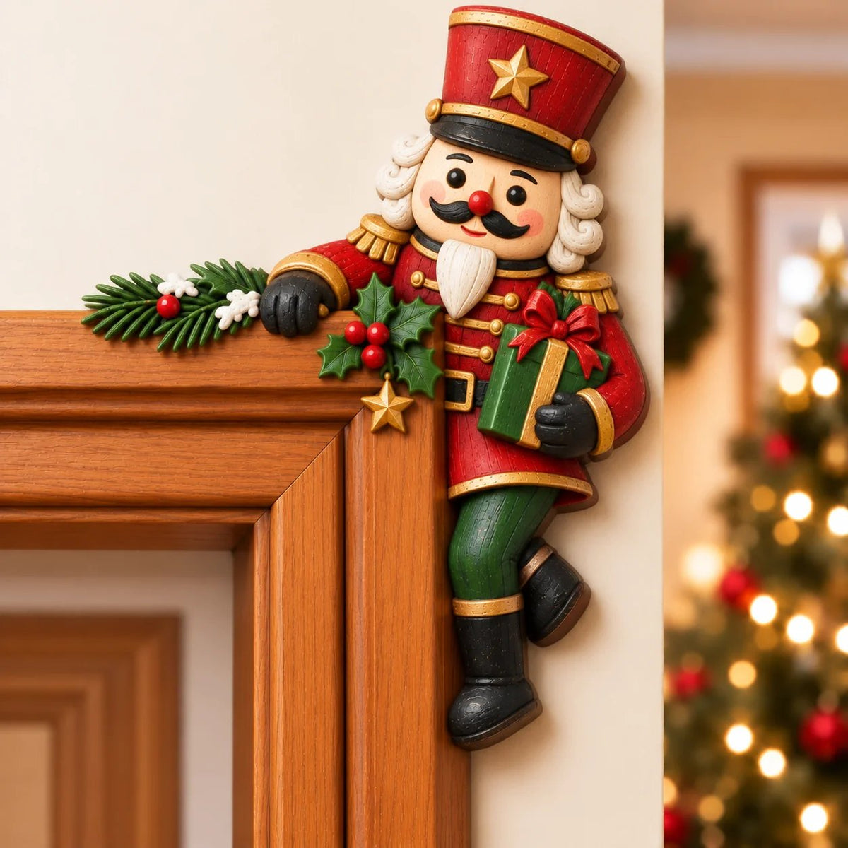 TopSpire®Christmas Door Frame Corner Decor - A Fun Holiday Surprise
