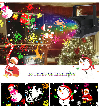 🎄✨ TopSpire®Magical Christmas LED Projector – 16 Festive Patterns to Transform Your Home! 🌈