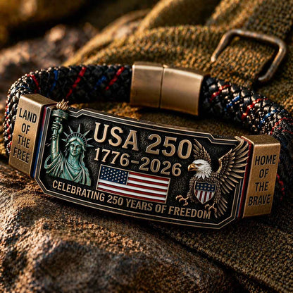 🔥Last Day 49% OFF🦅USA 250TM Freedom Legacy Bracelet (1776–2026)