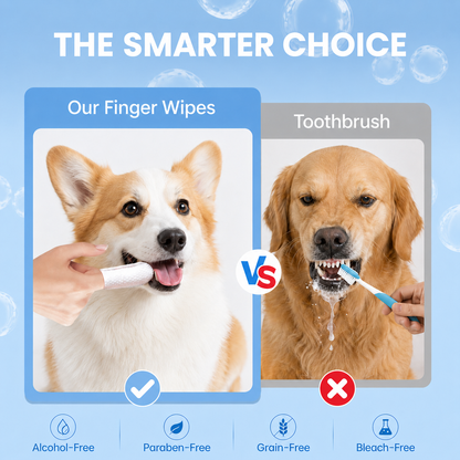 ROVINAO Dog & Cat Teeth Cleaning Finger Wipes