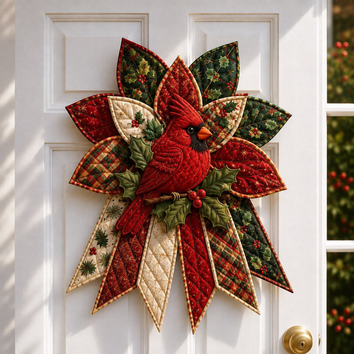 TopSpire®Beginner-Friendly Oversized Christmas Character Quilted Door Hanger Sewing Kit Complete Kit with All Tools & Step-by-Step Guide Included