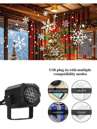 🎄✨ TopSpire®Magical Christmas LED Projector – 16 Festive Patterns to Transform Your Home! 🌈