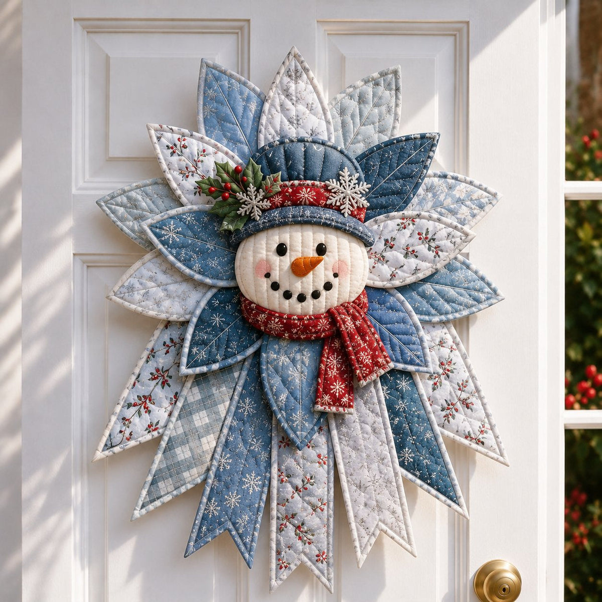 TopSpire®Beginner-Friendly Oversized Christmas Character Quilted Door Hanger Sewing Kit Complete Kit with All Tools & Step-by-Step Guide Included