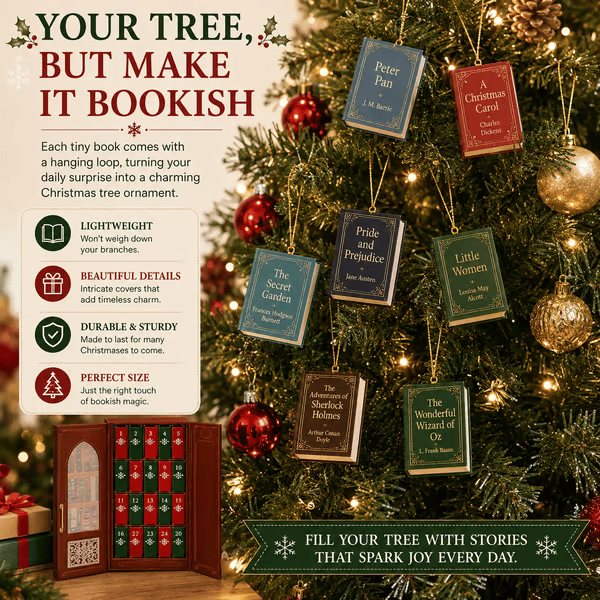 TopSpire®25 Day Mini Book Advent Calendar A Book Lover's Christmas Countdown