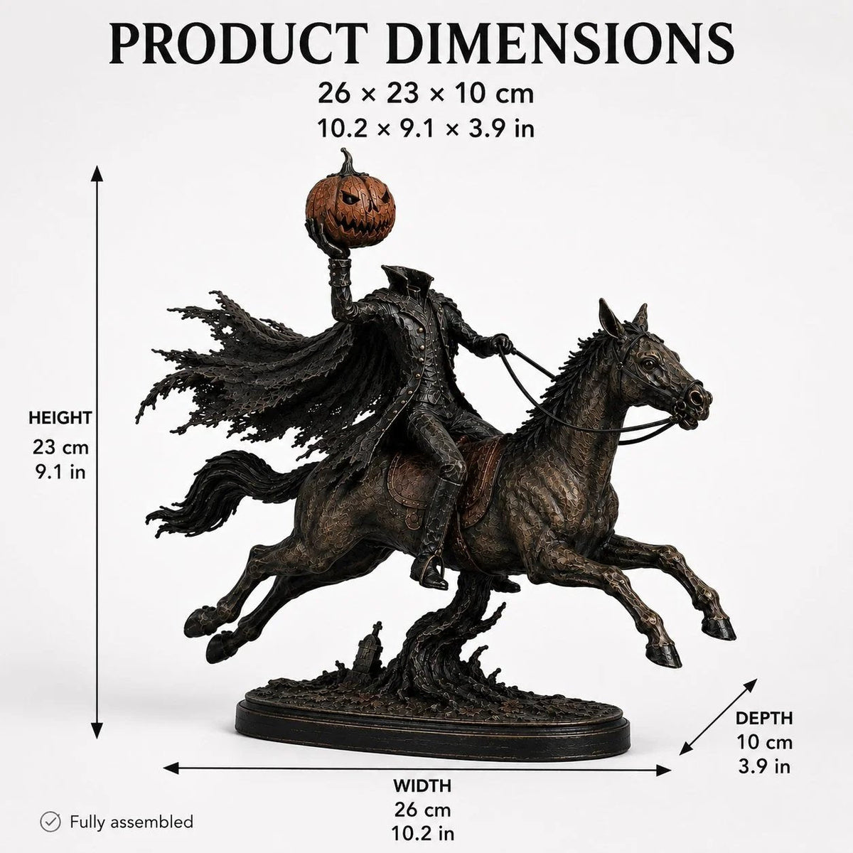 💥Surprise 50% Off！💥Midnight Chase Headless Horseman LED Statue - Halloween Decor