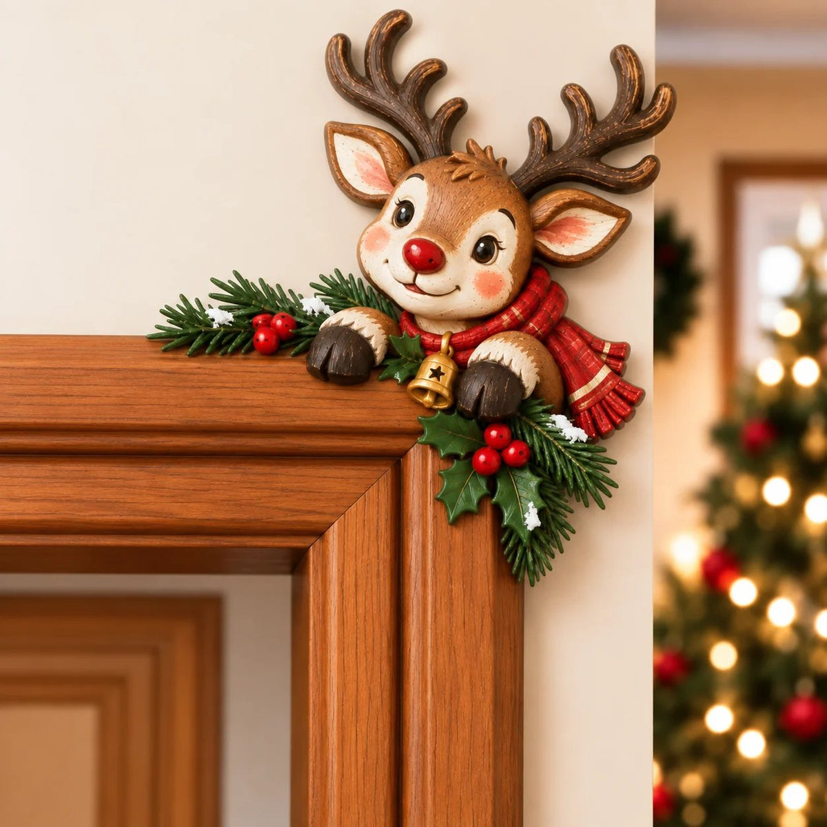 TopSpire®Christmas Door Frame Corner Decor - A Fun Holiday Surprise