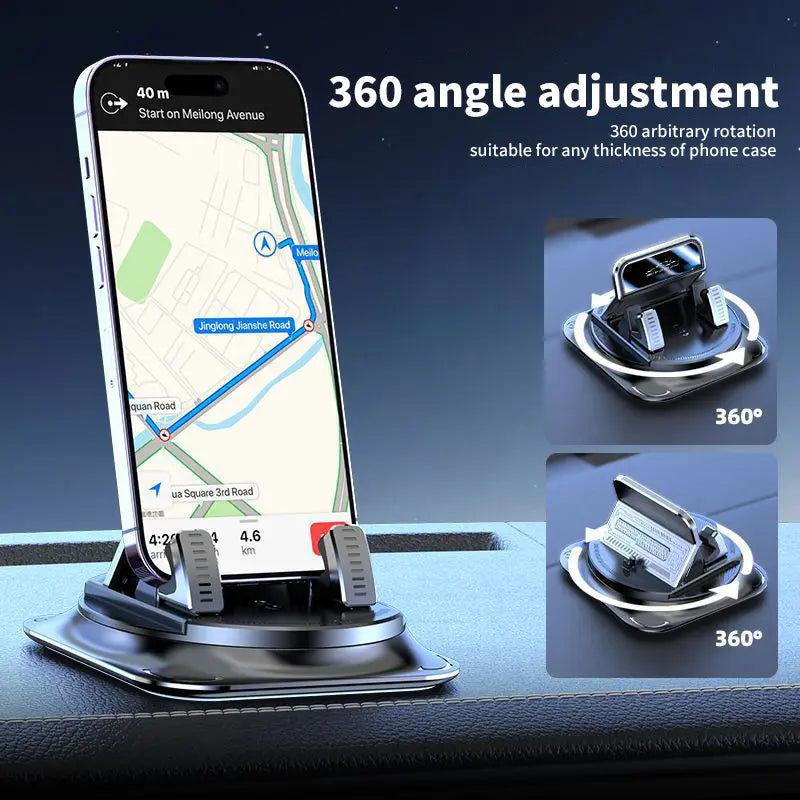 Car phone holder 360 degree rotation, suitable for car navigation in-car dashboard