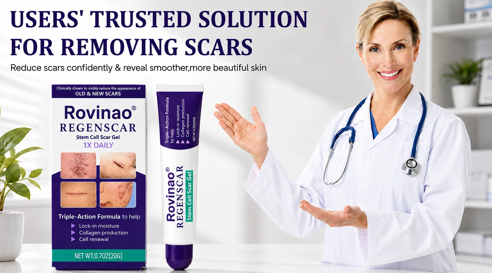 Rovinao ReGenScar targeted scar-care solution