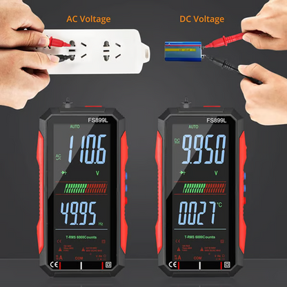 🔧 50% OFF NOW! ⚡- USB Rechargeable Digital Multimeter with Flashlight-Auto-Ranging, LCD Backlight & Portable Design