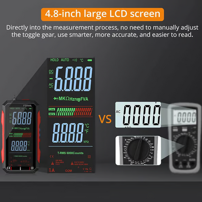 🔧 50% OFF NOW! ⚡- USB Rechargeable Digital Multimeter with Flashlight-Auto-Ranging, LCD Backlight & Portable Design