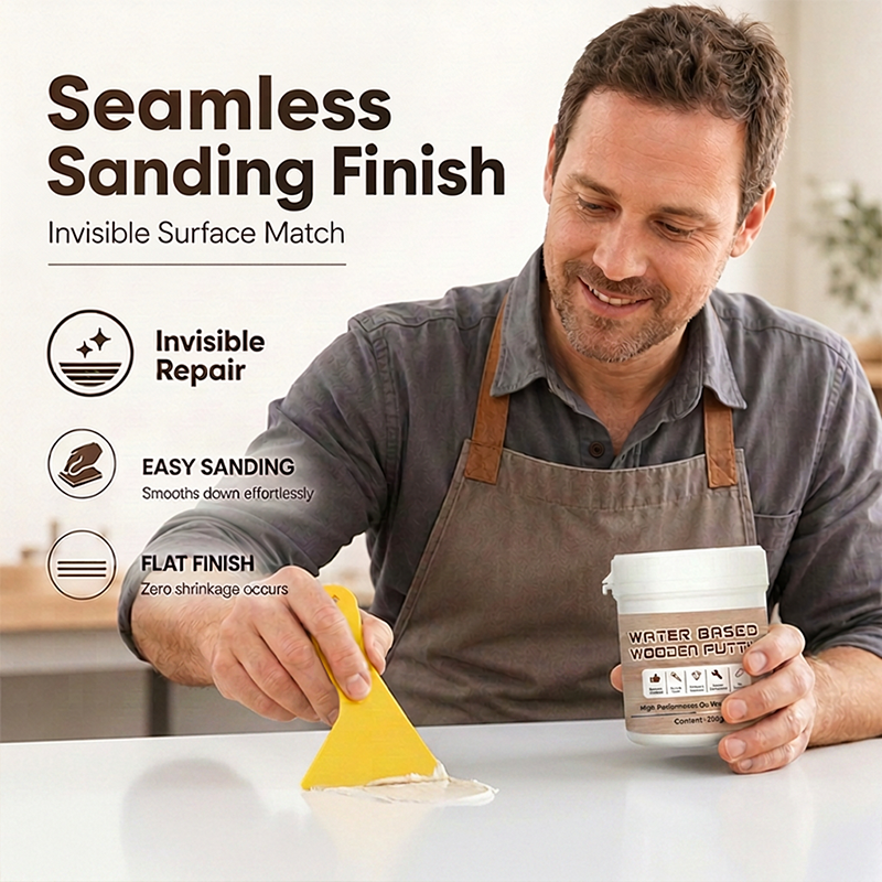 Water-Based Wooden Putty 300g White Cabinet Crack Filler Paste