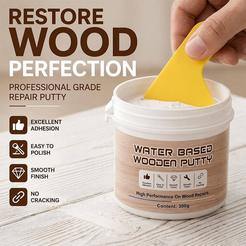 Water-Based Wooden Putty 300g White Cabinet Crack Filler Paste