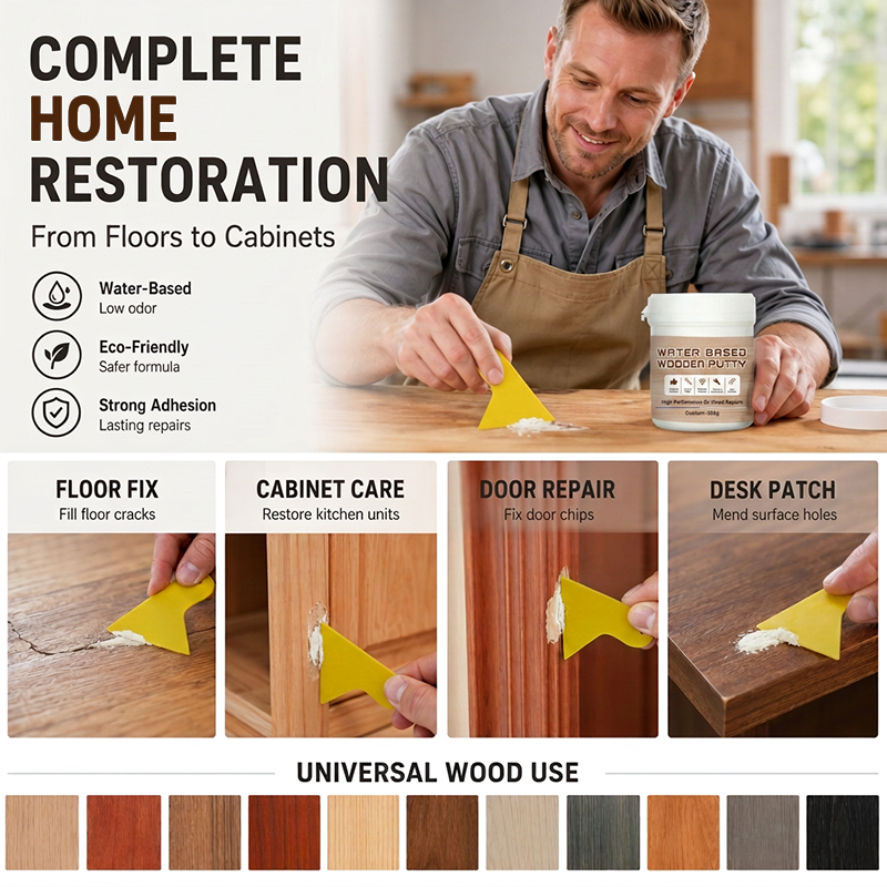 Water-Based Wooden Putty 300g White Cabinet Crack Filler Paste