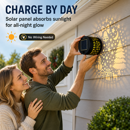 🥳2026 HOT SALE🥳💞50K+ SOLD! 🎄❄️ 50% OFF! TopSpire®Solar Outdoor Decorative Wall Projection Light – IP65 weatherproof, auto on/off. Projects festive patterns – perfect for Christmas ! 🏡✨