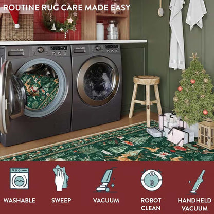 🥳TopSpire®2026 HOT SALE🥳💞50K+ SOLD! 🎄🛋️ 50% OFF! Soft Non-Slip Christmas Rug – plush comfort with Santa, reindeer & snowflake motifs, steady backing for festive home decor! ✨✅