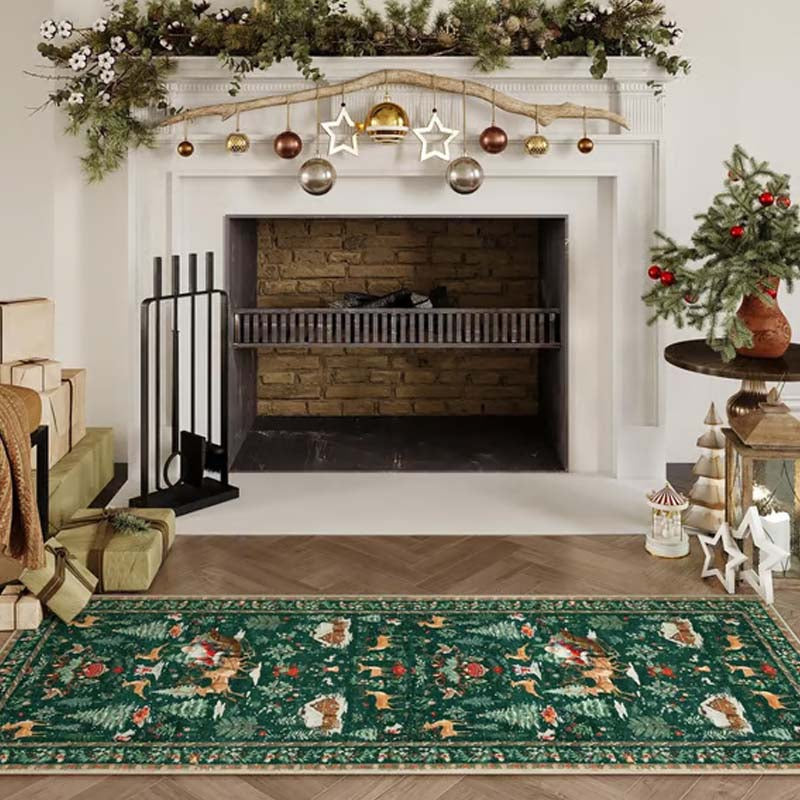 🥳TopSpire®2026 HOT SALE🥳💞50K+ SOLD! 🎄🛋️ 50% OFF! Soft Non-Slip Christmas Rug – plush comfort with Santa, reindeer & snowflake motifs, steady backing for festive home decor! ✨✅