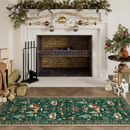 🥳TopSpire®2026 HOT SALE🥳💞50K+ SOLD! 🎄🛋️ 50% OFF! Soft Non-Slip Christmas Rug – plush comfort with Santa, reindeer & snowflake motifs, steady backing for festive home decor! ✨✅