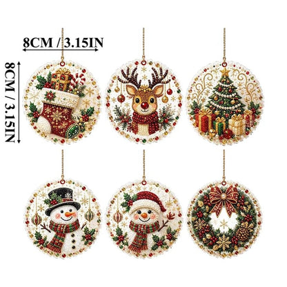 🏅35K+ Sold 🎄Christmas DIY Diamond Painting Ornament Kit