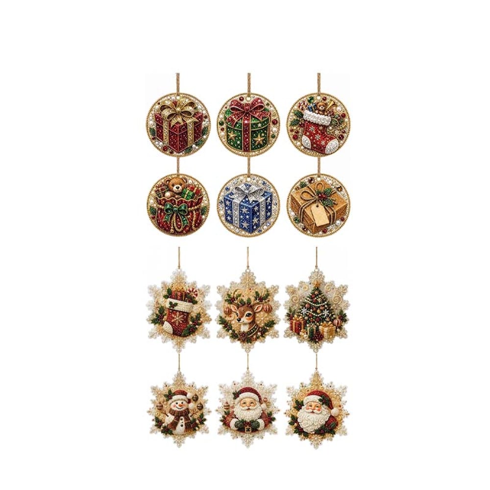 🏅35K+ Sold 🎄Christmas DIY Diamond Painting Ornament Kit