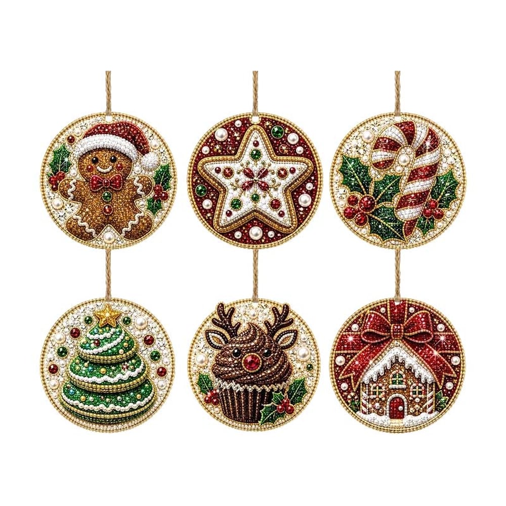 🏅35K+ Sold 🎄Christmas DIY Diamond Painting Ornament Kit