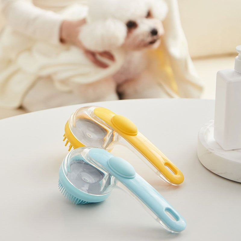 Press-to-Dispense Bath Brush (18 cm)